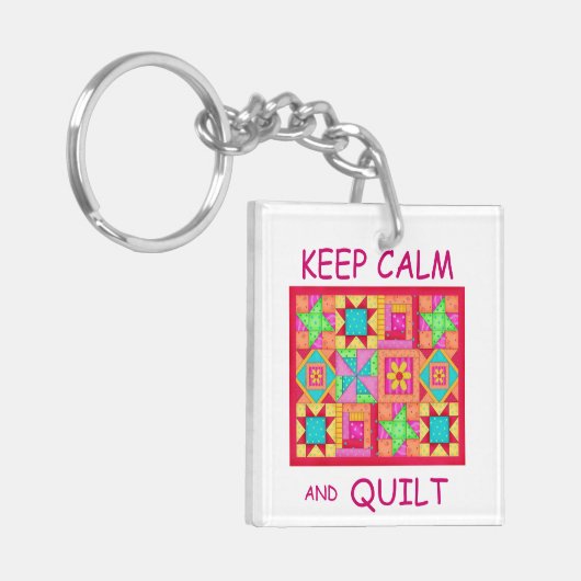 Houd de Kant van het Meerlokflard van het Blok Cal Sleutelhanger (Voorkant Links)