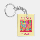 Houd de Kant van het Meerlokflard van het Blok Cal Sleutelhanger (Voorkant Links)