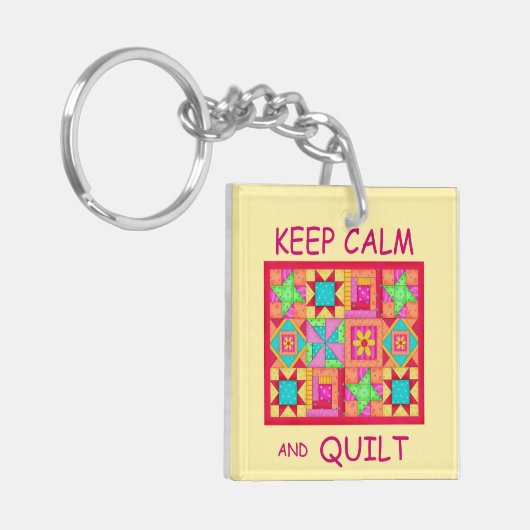 Houd de Kant van het Meerlokflard van het Blok Cal Sleutelhanger (Voorkant Links)