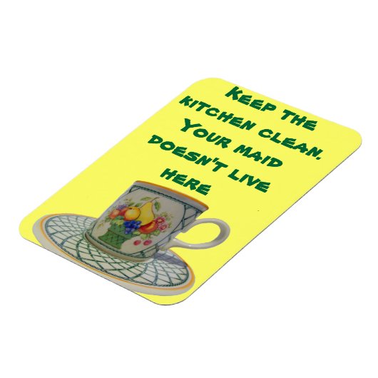 Houd de keuken schoon magneet (Linkerzijde)