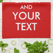 Houd de keukenhanddoek rustig | sjabloon (Gevouwen)