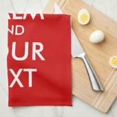 Houd de keukenhanddoek rustig | sjabloon (Quarter Fold)