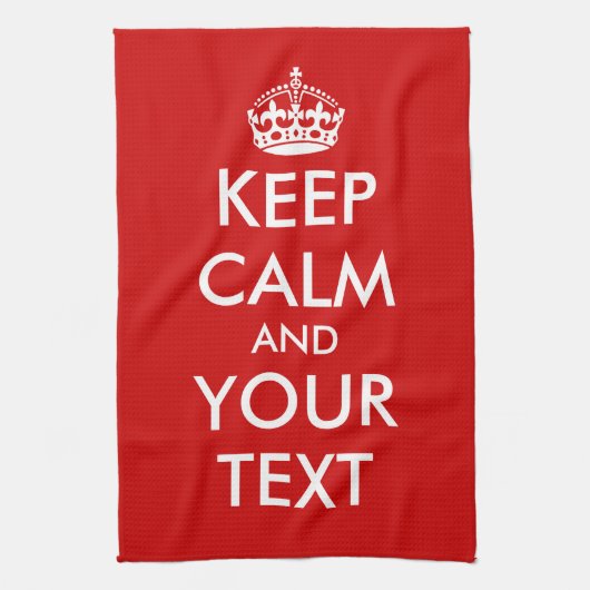 Houd de keukenhanddoek rustig | sjabloon (Verticaal)