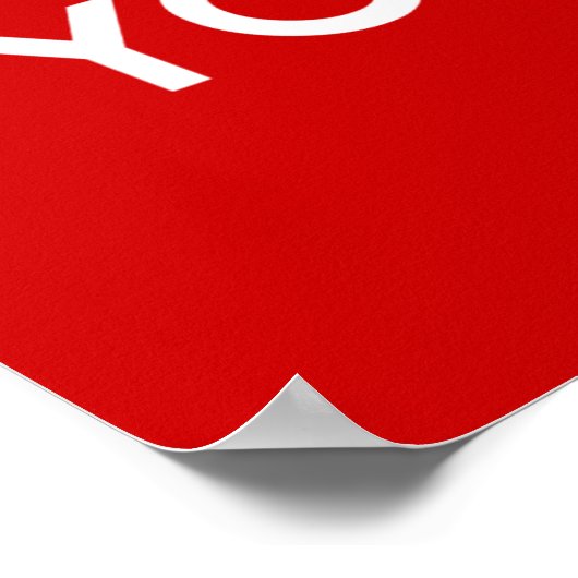 HOUD DE KNOP EN WACHT UW VLAG POSTER (Hoek)