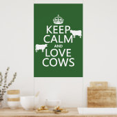 Houd de Koeien van de Kalm en van de Liefde (alle  Poster (Keuken)