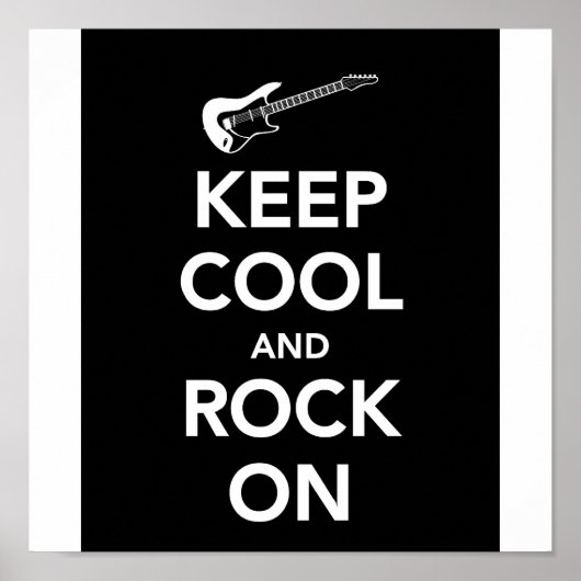 HOUD DE KOOL EN ROCK AAN POSTER (Voorkant)