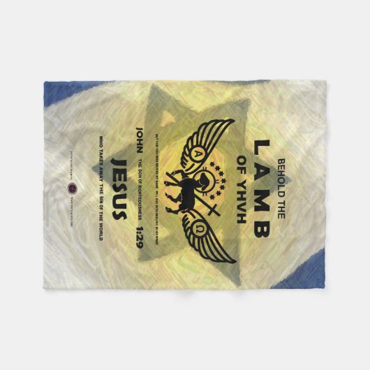 Houd de lamp van YHVH tegen Fleece Deken (Voorkant (Horizontaal))