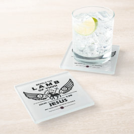 Houd de lamp van YHVH tegen Glazen Onderzetter