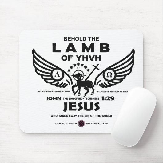 Houd de lamp van YHVH tegen Muismat (Met muis)