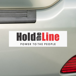Houd de lijn - Macht aan de Mensen Bumpersticker
