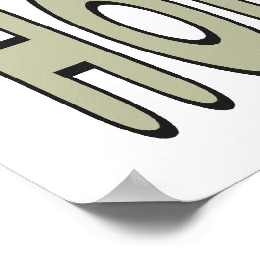 Houd de lijn poster (Hoek)