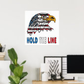 Houd de lijn poster (Thuiskantoor)