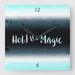 Houd de Magie vast Vierkante Klok