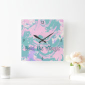 Houd de Magie vast  Vierkante Klok (Huis)