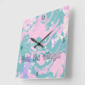 Houd de Magie vast  Vierkante Klok (Hoek)