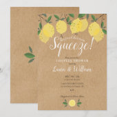 Houd-de-meloenen Rustieke Kraft Koppel Bruiloft Kaart (Voorkant / Achterkant)