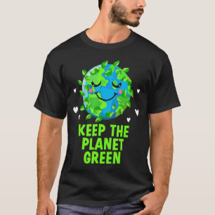 Houd de Planet Groene Ecologie Bomen Ecosysteem Ho T-shirt