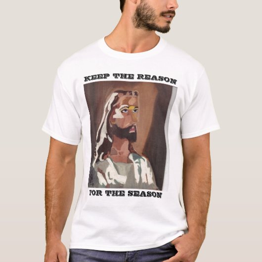 HOUD DE REDEN, VOOR DE SEIZOEN, t-shirt JESUS (Voorkant)