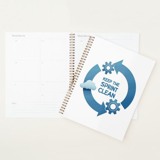 Houd de sprint schoon planner (Display)