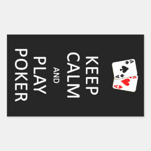 HOUD DE stickers VAN DE POKER VAN DE KALK EN VAN H