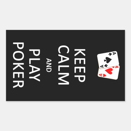 HOUD DE stickers VAN DE POKER VAN DE KALK EN VAN H (Voorkant)