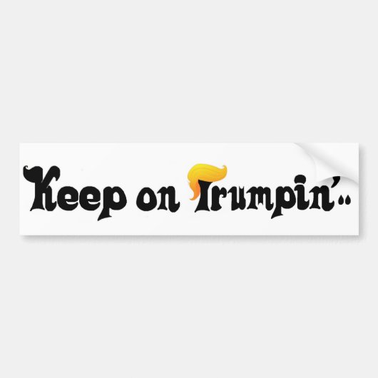 HOUD DE TRUMPIN AAN! MAGA HAAR DAG 2020 BUMPERSTICKER (Voorkant)
