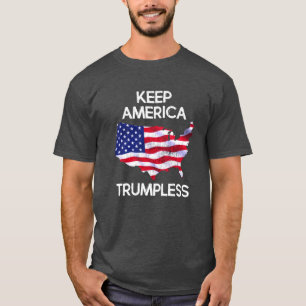 Houd de Trumpless anti-troep van Amerika T-shirt