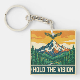 Houd De Visie Sleutelhanger