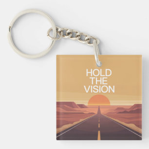 Houd De Visie Vast Sleutelhanger