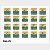 Houd De Visie Vast Vierkante Sticker (Vel)