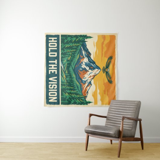 Houd De Visie Wandkleed (In Situ (horizontaal))