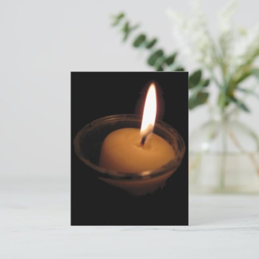 Houd de vlambranderkaars briefkaart (Staand voorkant)