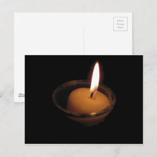 Houd de vlambranderkaars briefkaart (Voorkant / Achterkant)