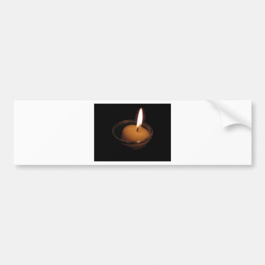 Houd de vlambranderkaars bumpersticker (Voorkant)