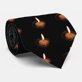 Houd de vlambranderkaars stropdas (Opgerold)