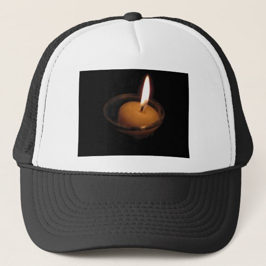 Houd de vlambranderkaars trucker pet (Voorkant)