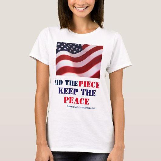 HOUD DE VREDE T-SHIRT (Voorkant)