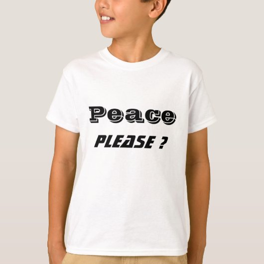 Houd de vredest-shirts t-shirt (Voorkant)