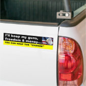 HOUD DE WIJZIGING BUMPERSTICKER (Op Truck)