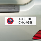 HOUD DE WIJZIGING! BUMPERSTICKER (Op auto)
