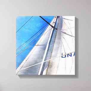 Houd de wind in je nagels Acrylische kunst Canvas Afdruk