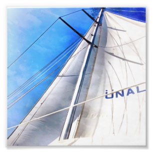 Houd de wind in je nagels Acrylische kunst Foto Afdruk