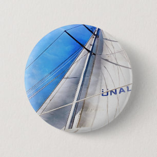 Houd de wind in je nagels Acrylische kunst Ronde Button 5,7 Cm