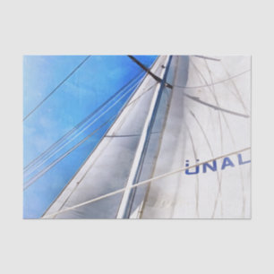 Houd de wind in je nagels Acrylische kunst Tissuepapier