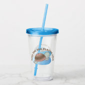 Houd de Zee plastic vrije schildpad Acryl Drinkbeker (Achterkant)