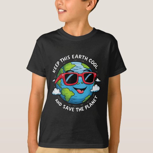 Houd deze aarde koel Dag van de Aarde T-shirt (Voorkant)