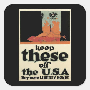 Houd deze uit de Verenigde Staten Vierkante Sticker