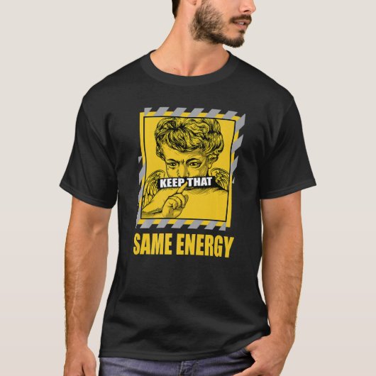 Houd dezelfde energie-bliksem-4-seconden aan t-shirt (Voorkant)