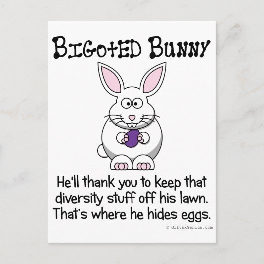 Houd die diversiteit buiten mijn buurt briefkaart (Voorkant)