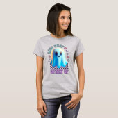 Houd die geest omhoog Groovy Spooky Flower Ghost T-shirt (Voorkant volledig)
